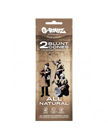 G-Rollz - All Natural - 2 Blunt Cones