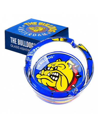 The Bulldog Original Blauer Aschenbecher