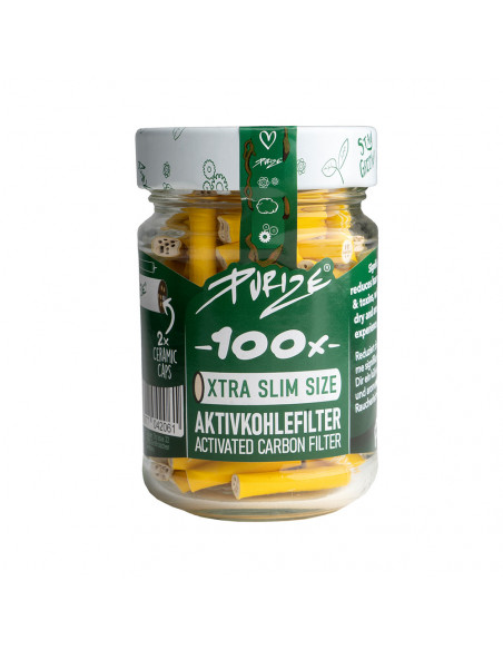 PURIZE® Glas 100 XTRA Slim Size - Gelb