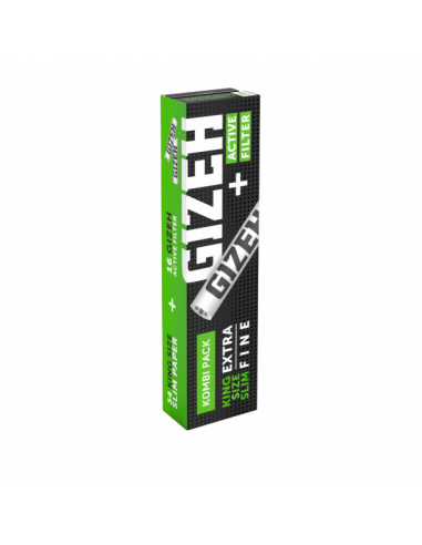 GIZEH BLACK® King Size Slim + Active Filter