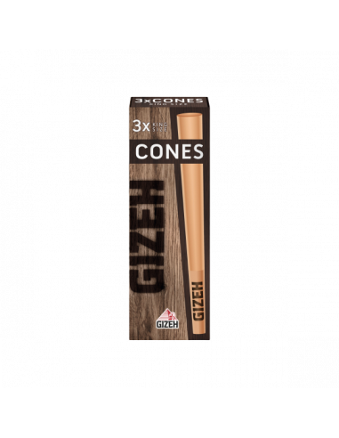 GIZEH BROWN CONES + Tip x 3