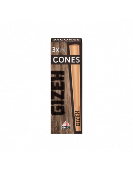 GIZEH BROWN CONES + Tip x 3