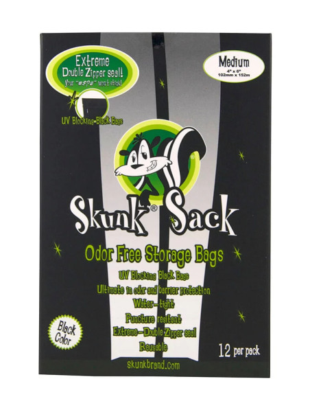 Skunk Sack - Medium - Black color - 12 per pack