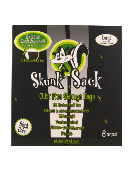 Skunk Sack - Large - Black color - 6 per pack