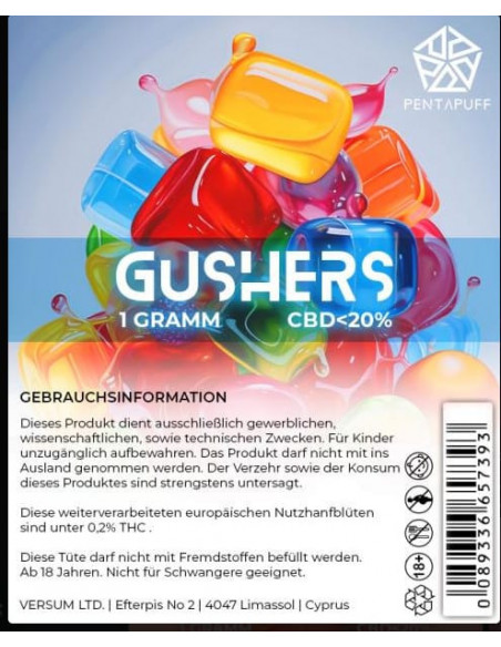 Gushers 20% CBD 1 Gramm