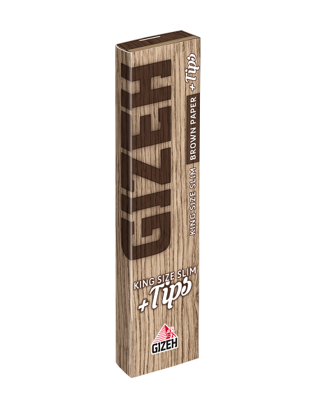 King Size Slim + Tips - GIZEH BROWN