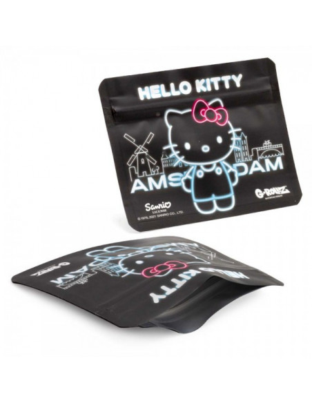 Hello Kitty 'Neon Amsterdam' - 105x80 mm Smellproof Bags - 8pcs - G-Rollz